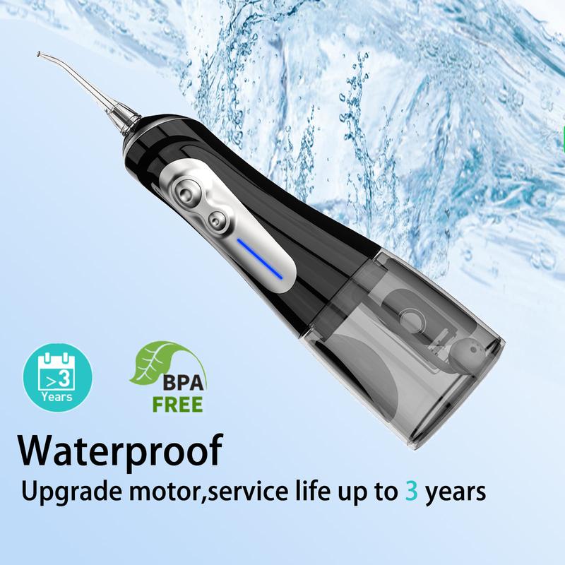 NBGRLVS Water Dental Flosser - 6 Modes, 320ML Portable & Rechargeable, IPX7 Waterproof - Home and Travel Oral Care