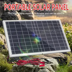 10W Portable Solar Panel, Solar Charger for Mobile Power, Camping, Hiking, Car, Boat, Phone, Street Lamp, Monitor, Emergency Power Supply, Outdoor Solar Devices