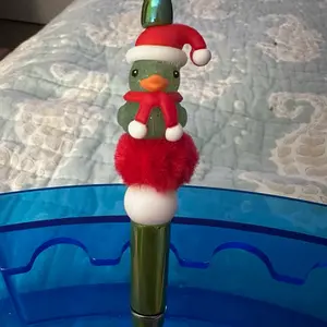 Christmas duck beaded pen