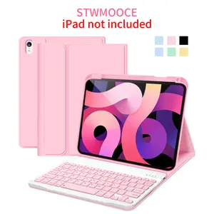 STWMOOCE Wireless Keyboard Magnetic Cute Case for iPad Tablet Computer Compatible with 10.2-inch iPad 7/8/9th, 10.9-inch iPad 10th Gen/A16,iPad Air4/5th Gen,11-inch iPad Air(M2/M3),iPad Pro2/3/4th Gens, Keyboard casing Pink Tech Accessories Cover Device