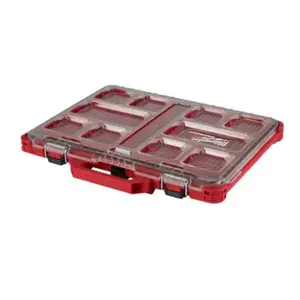Milwaukee 48-22-8431 10-Compartment Durable PACKOUT Low-Profile Tool Organizer - New