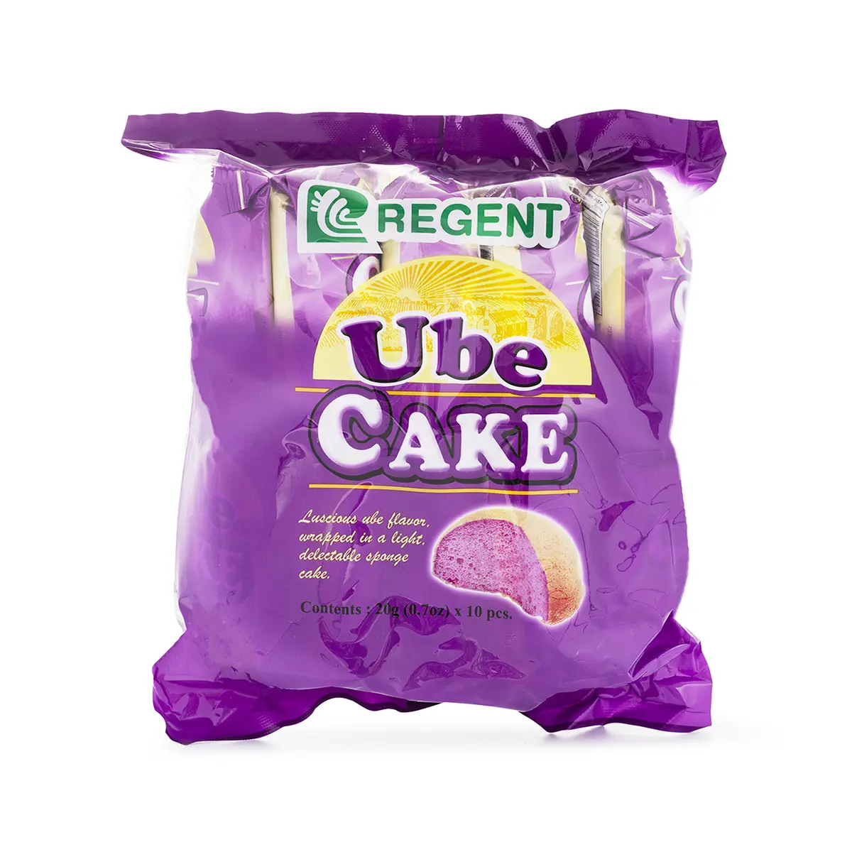Regent Ube Cake (Purple Yam Flavored Sponge Cake) 10pcs 200g Regent Ube Cake (Purple Yam Flavored Sponge Cake) 10pcs 200g