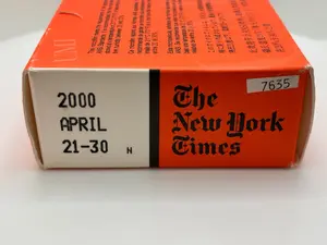 Vintage New York Times Microfilm Reel - 2000 April 21-30 - UMI Archival History
