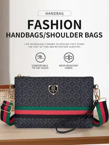 Men's Crossbody Bag Shoulder Bag Trendy Versatile Fashion High-End Women's New 2026 Envelope Bag, Geometric Pattern, All Seasons