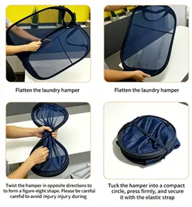 Set of 2: wardrobe storage basket, mesh laundry basket, foldable bathroom laundry basket, and multifunctional storage basket—essential storage solutions for homes, rental properties, schools, and offices. Perfect for Easter and Mother’s Day gifts