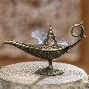 Antique Metal Incense Burner & Candle Holder Antique Metal Incense Burner & Candle Holder