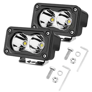YCHOW-TECH AUTOMOTIVE 2 INCH 40W Spot Beam LED Work Lights Off Road Lower Bumper LED Driving Lights 6000K Cool White Light Pods work light light bar Motor Parts Accessories, 40W Power Output