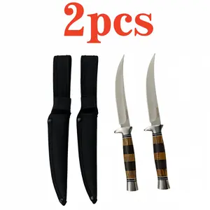 GZGY 2pcs Kitchen Boning Knife, Portable Multipurpose Kitchen Supplies Cutting Tool for Meat & Camping, Ideal Gift for Men