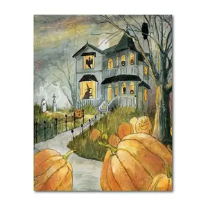 Courtside Market Haunted Patch 16x20 Canvas Wall Art