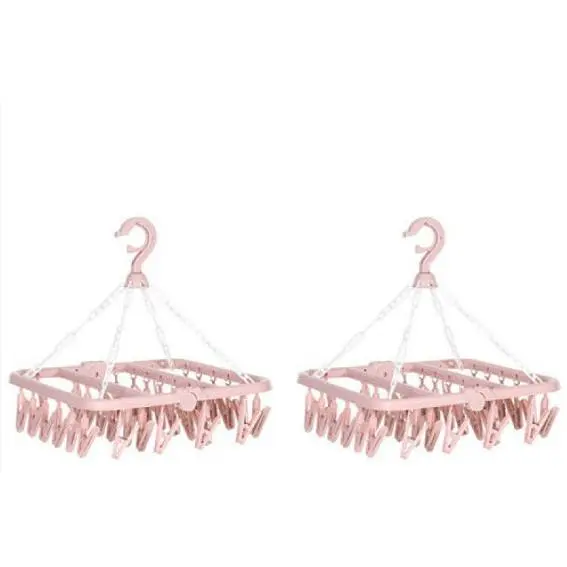 Square 32 Clip Nordic Pink 2 Pieces