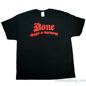 Bone Thugs n Harmony Red Logo Black T Shirt