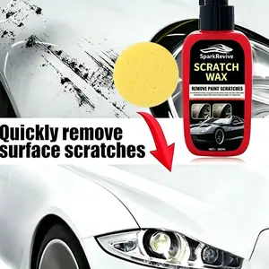 100ml Universal Car Scratch Repair Wax, Polishing Compound Paint Restorer, Waterproof Anti-Fading, Safe Clear Coat Formula for All Vehicle Minor Scratches Surface Renovation