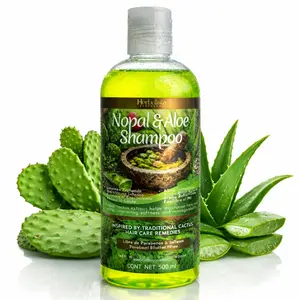 Herbalista Nopal & Aloe Shampoo 16 Fl Oz (500ml) – Inspired by Traditional Mexican Botanicals, Hydrating & Softening Hair Formula, Paraben & Sulfate Free