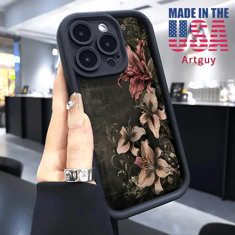 Vintage Flower Cluster Soft Silicone Protective Cellphone Case - Phone Accessory for iPhone 16 Pro Max, 16E, 15 Plus, 14, 13, 12, 11, XS, XR - Drop Protection, Shockproof Casing, Fashionable Gift Accessory, Non-Slip, Vintage Flower Cluster Adds Charm