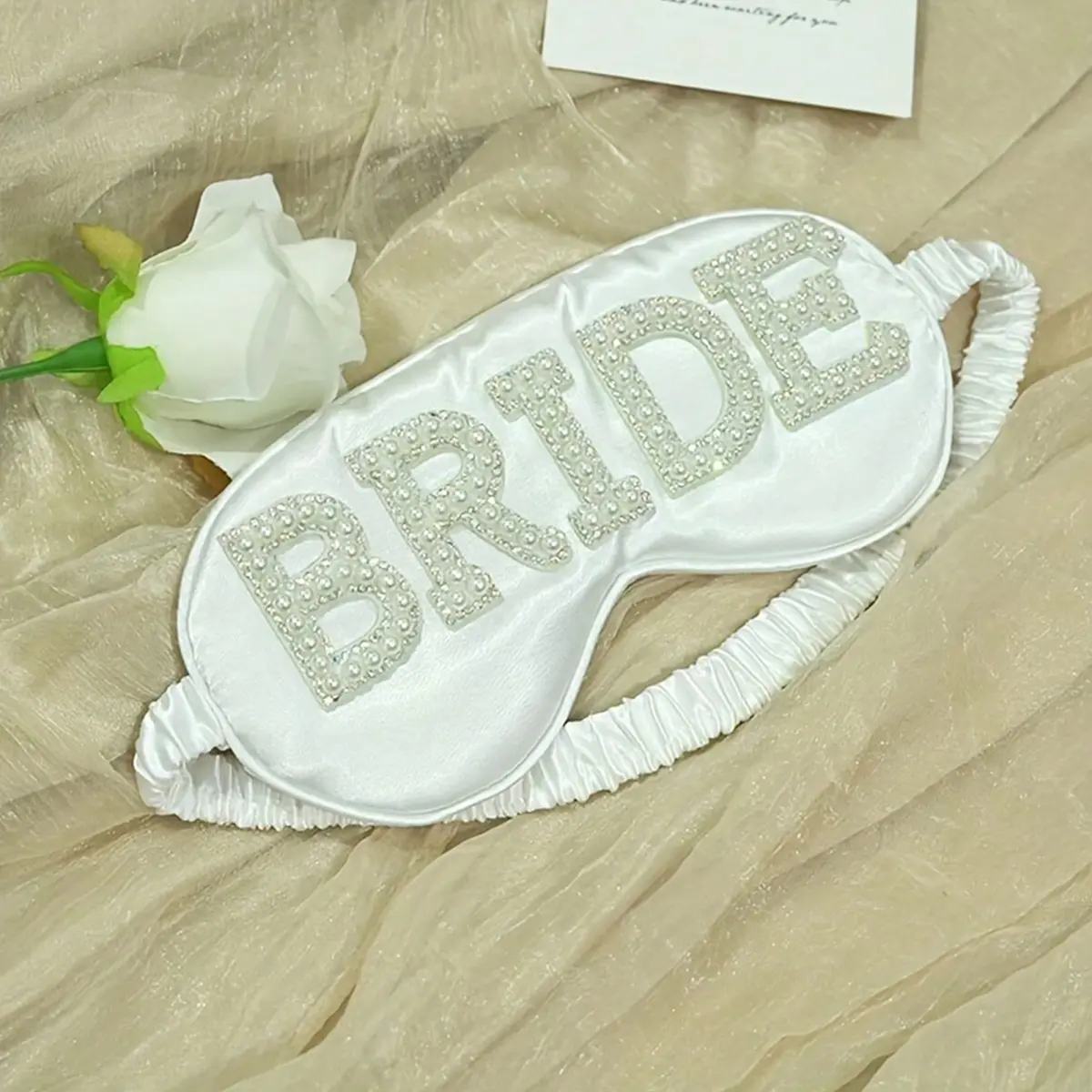 Bride themed blackout eye mask, Sleep Mask, Sleeping Mask, wedding party decoration, wedding gift, wedding photo props, party photography, Eye Covers For Sleeping