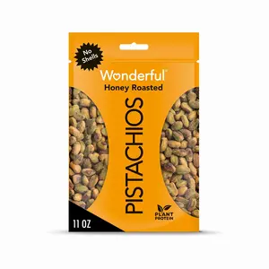 Wonderful Pistachios No Shells, Honey Roasted Nuts, 5.5 Ounce Resealable Bag, Protein Snacks, Gluten Free, Healthy Sweet Snacks