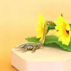 Pure Brass Rocky Monster Statue, Vintage Style Home Decor for Collectors, Unique Gift for Mystery Enthusiasts, Desk Placement