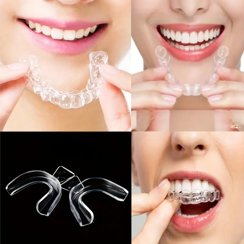 2-Pack Universal Silicone Mouth Guard for Adults, Odor-Free Protective Nightguard for Teeth Grinding and Bruxism