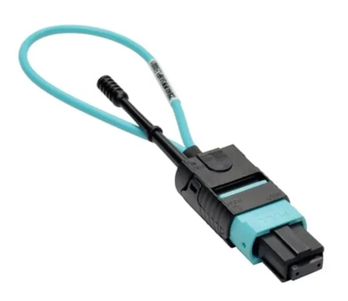 Tripp Lite TRL-N844-LOOP12F MTP & MPO Fiber Optic Loopback Tester - Female - Aqua