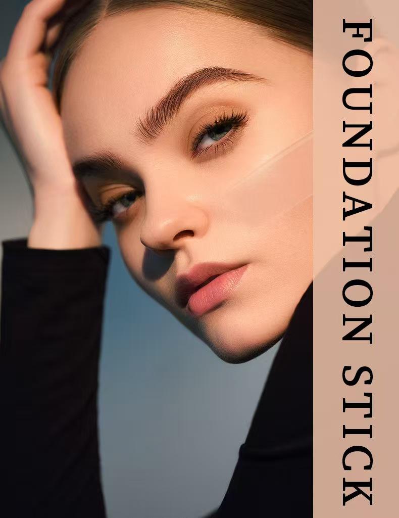 O’CHEAL Concealer Stick, waterproof and sweatproof, dual-ended design with built-in brush, brightens and hydrates, long-lasting and colorfast, available in 6 shades,sunscreen