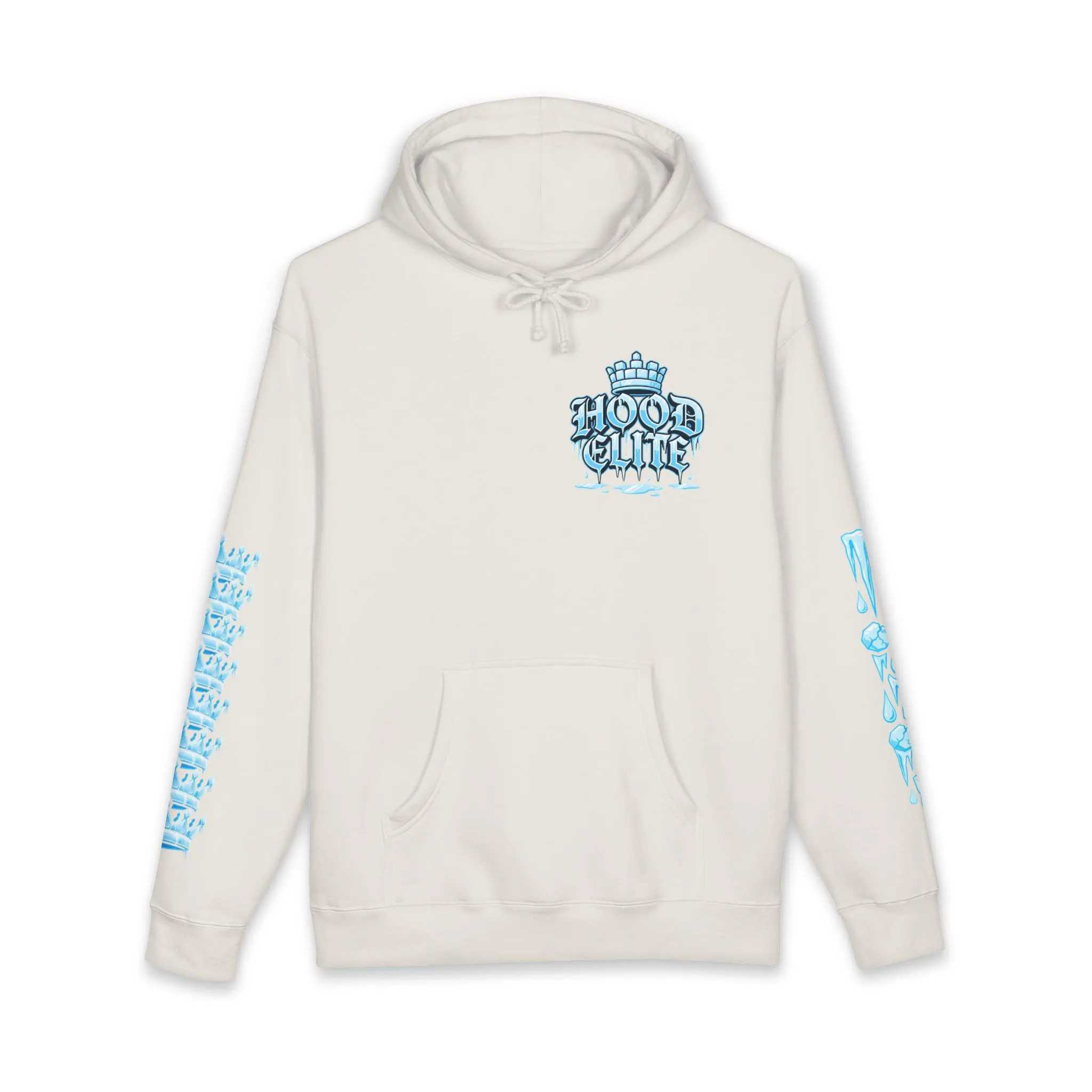 Hood Elite Hoodie | Graffiti Crest Design, Streetwear Pullover