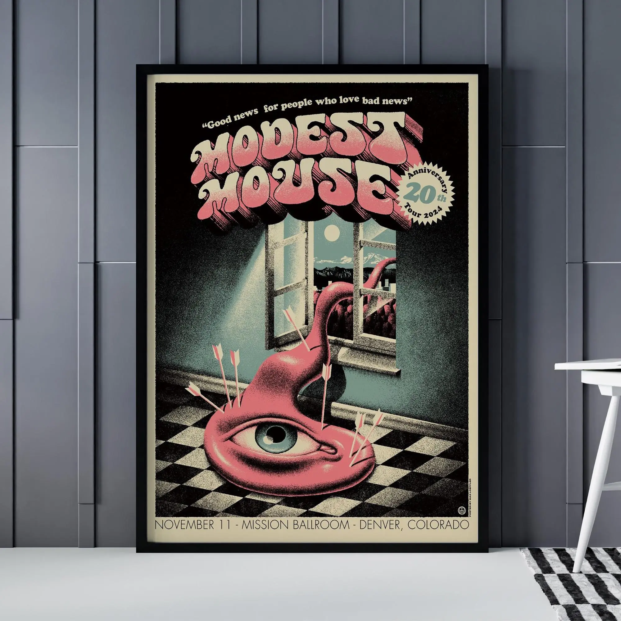 Modest Mouse Gig POSTER UNFRAMED  - Modest Mouse Mission Ballroom Denver Co November 11 POSTER UNFRAMED  - Modest Mouse Print - Modest Mouse Concert POSTER UNFRAMED