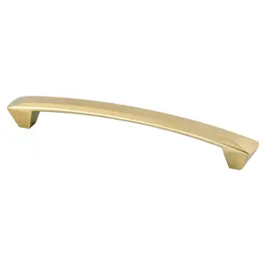 212 MAIN Berenson 160 mm CC Laura Door Pull - Brushed Gold, Zinc Base, Simple Look