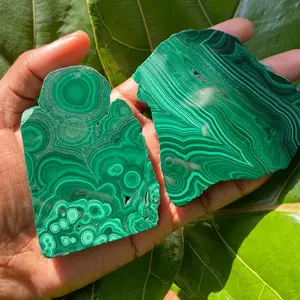 Malachite Slabs Stone of Transformation home decor  Religious home decor