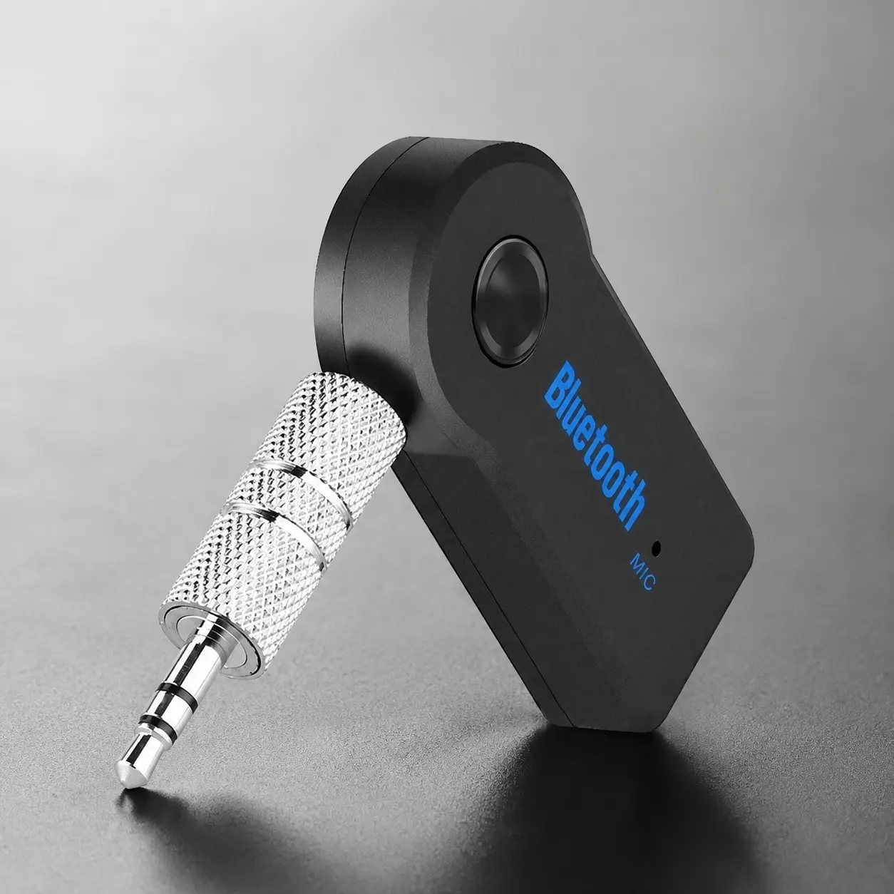 Wireless Bluetooth Car Music Receiver 3.5mm AUX Audio Adapter with Hands-Free Mic Universal Upgrade Easy Install for Auto Sound System