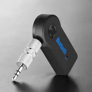 Wireless Bluetooth Car Music Receiver 3.5mm AUX Audio Adapter with Hands-Free Mic Universal Upgrade Easy Install for Auto Sound System