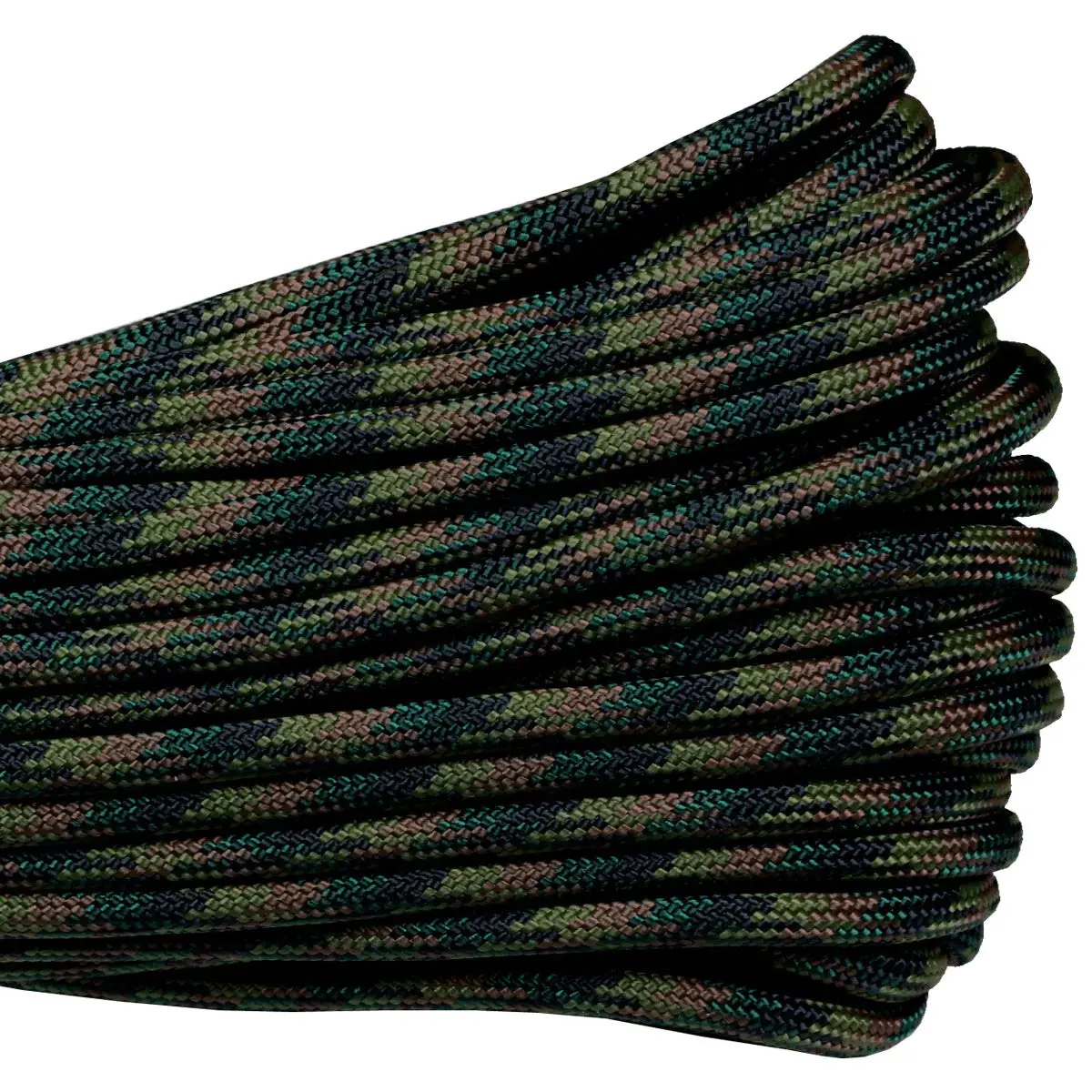Paracord 550 Woodland Camo 100' Paracord 550 Woodland Camo 100'