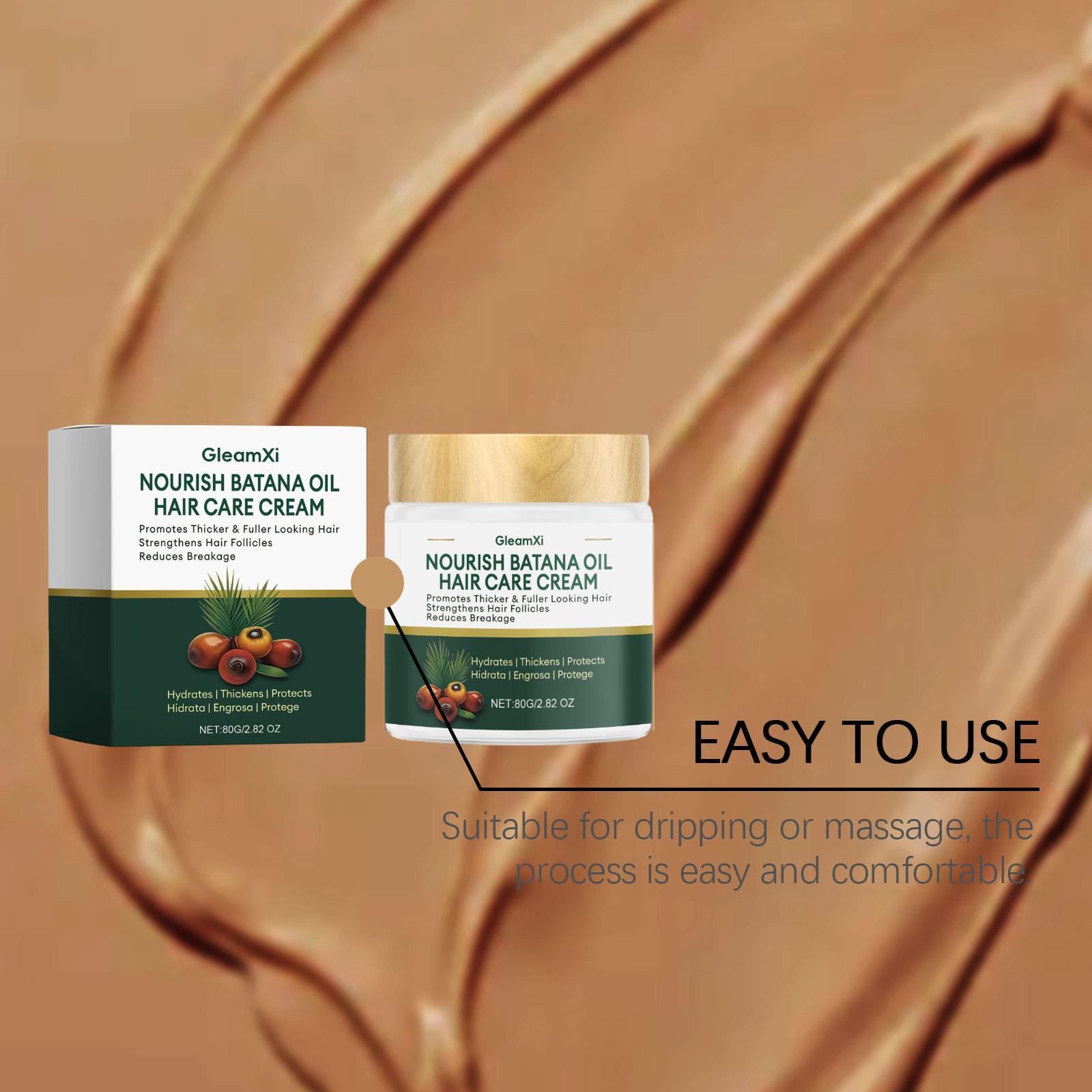 Batana Oil Hair Cream Boosts Hair Volume Softens Shiny Hair Strengthens Roots For Dry Scalp Hair Growth Treatment Hair Repair