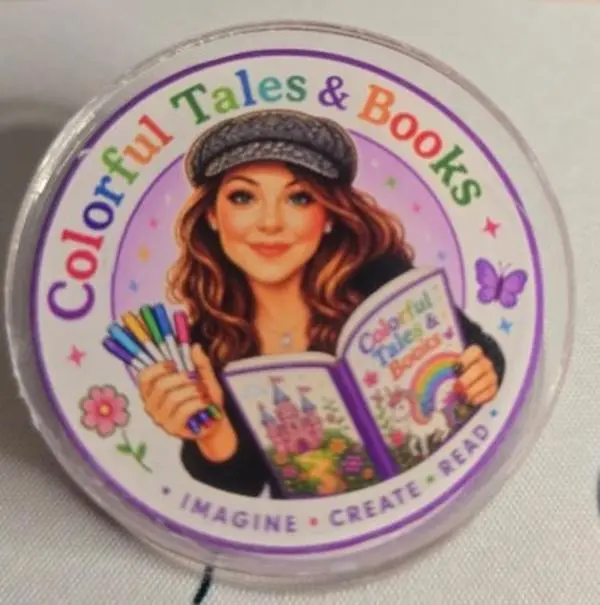 Colorful Tales & Books Acrylic Page Clip