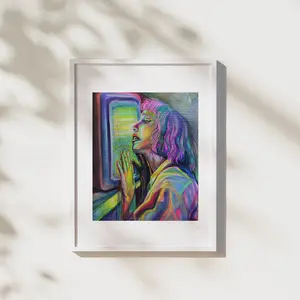 Watercolor Art Print - I'm Not Here - Room Decoration