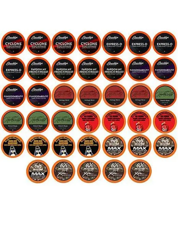 Two Rivers Assorted Bold/Dark Roast Coffee Pods, Variety Pack 40-Count Two Rivers Assorted Bold/Dark Roast Coffee Pods, Variety Pack 40-Count