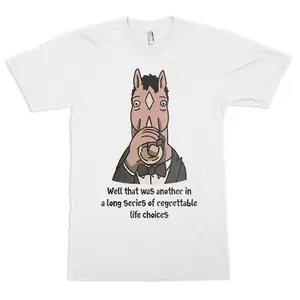 BoJack Horseman Quotes Shirt, Long Series Of Regrettable Life Choices Bojack Horseman Unisex Shirt, Bojack Horseman Fan Gift