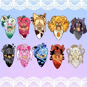 ROBLOCookie Run Kingdom Cookies Ice Cream Cones Keychain CRK Beasts and Ancients - Unique Keychains for Personal Style, Cute Keychains for Bags and Keys, Durable, Lightweight and Perfect for Personal Style, Collecting and Gifting