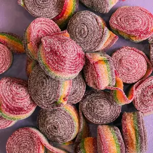Rainbow Rolls - Vibrant Multi-Colored Candy with Fruity Flavor & Zippy Sour Twist - Vegan & Gelatin-Free - Perfect for Parties & Snacking