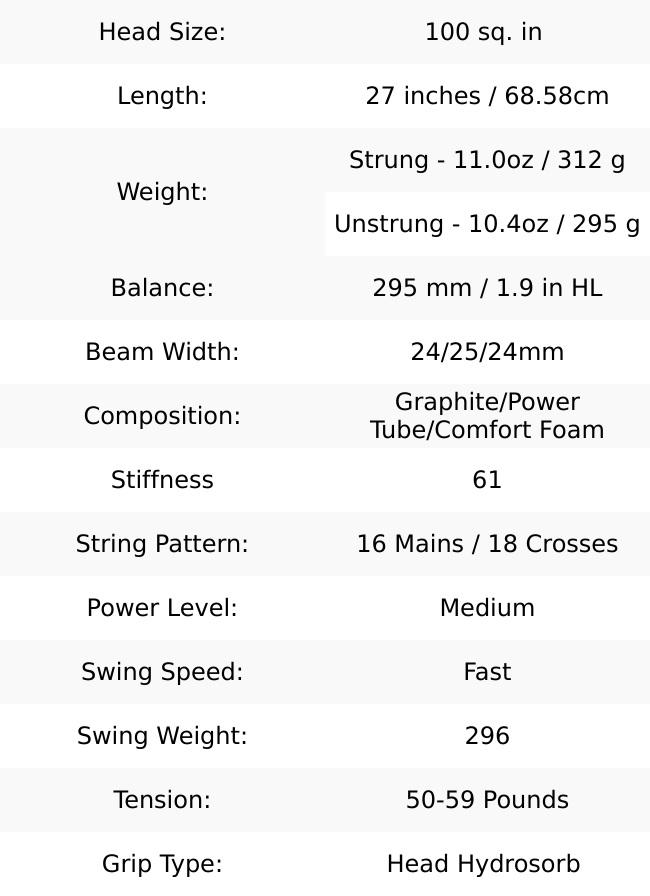 Head  Squared Tennis Racquet