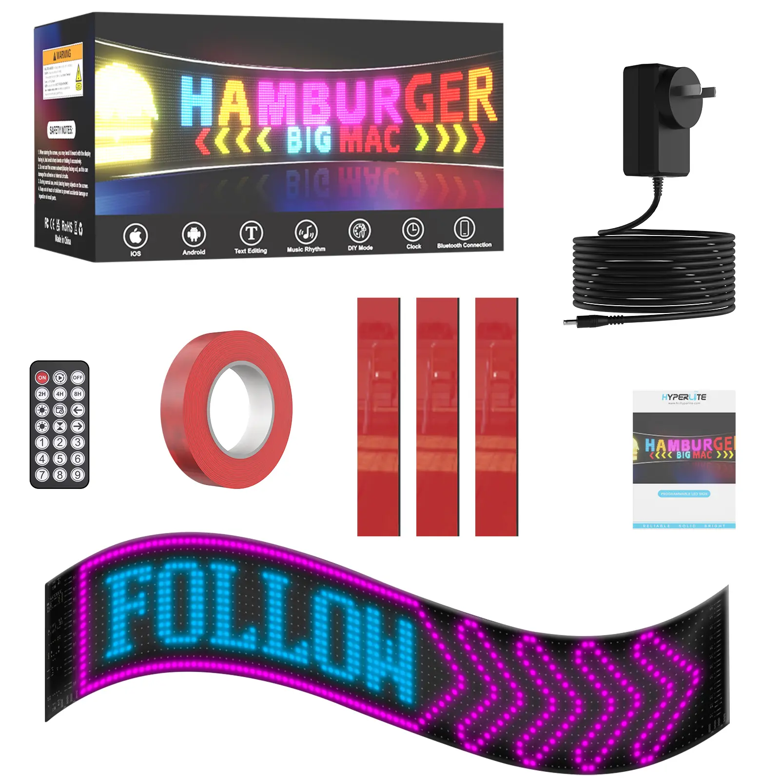 69.4" * 7.6"（Single-line display）