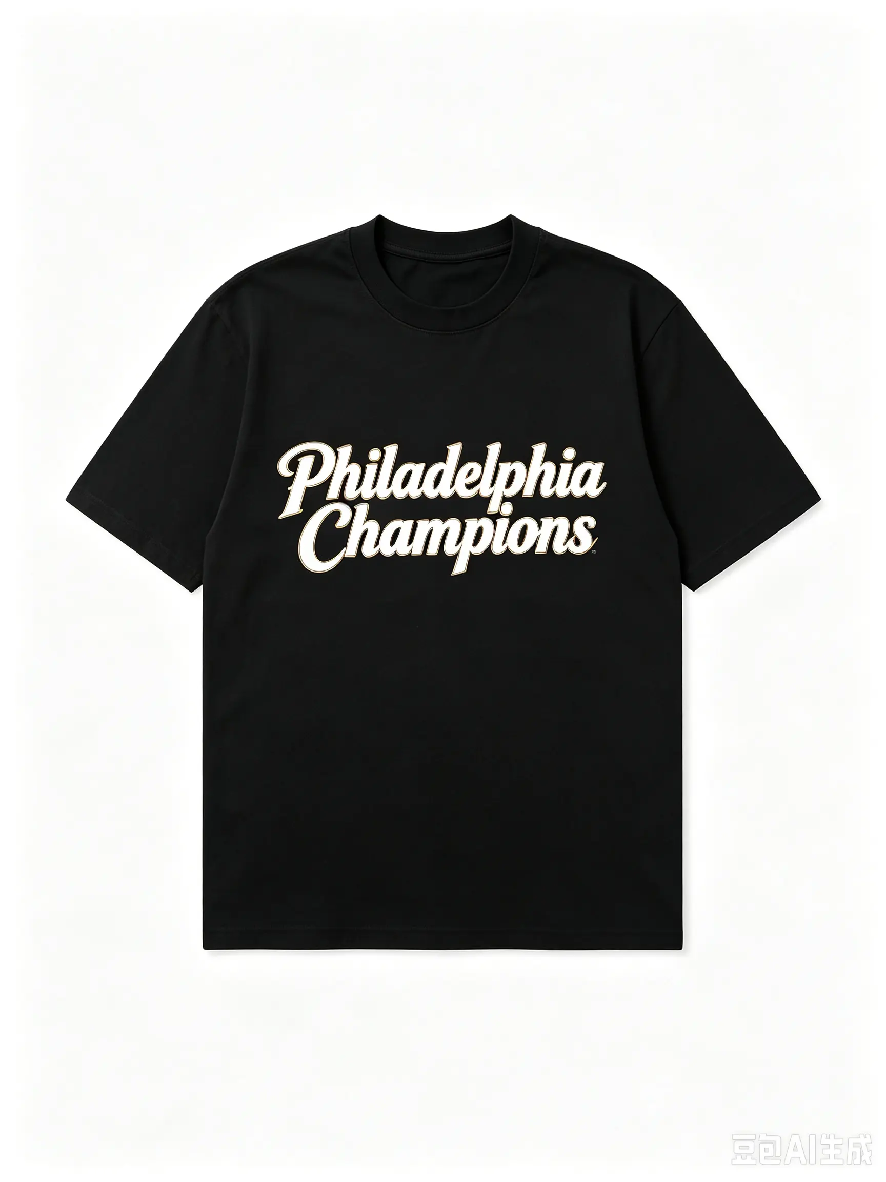 Menswear Classic Relaxed Fit American Vintage Philadelphia Champion Letter T-Shirt - High Street Style, Loose Short-Sleeve, Acid Wash, Comfy Casual, All-Season, Everyday Outdoor, Ironic Gift Unisex Fabric Top gym outfit training summer faith graphic pure