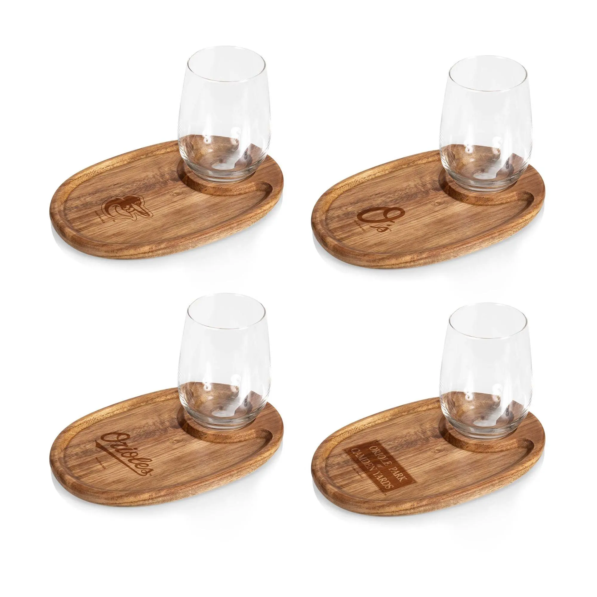 Toscana MLB Wine Appetizer 4 Plate Set