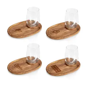 Toscana MLB Wine Appetizer 4 Plate Set
