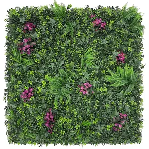 Greenery Grass Wall Boxwood  Panel: 20"x20"(8P) with  Green Leaves Faux for Interior Wall, Greenery Backdrop,Garden and Indoor Outdoor Wall&Fence Covering