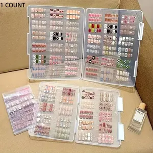A nail box set is specially designed for storing nail patches, which is large enough to prevent dust. It is an ideal choice for nail art and samples, and is portable in design, which is very suitable for finishing nails.