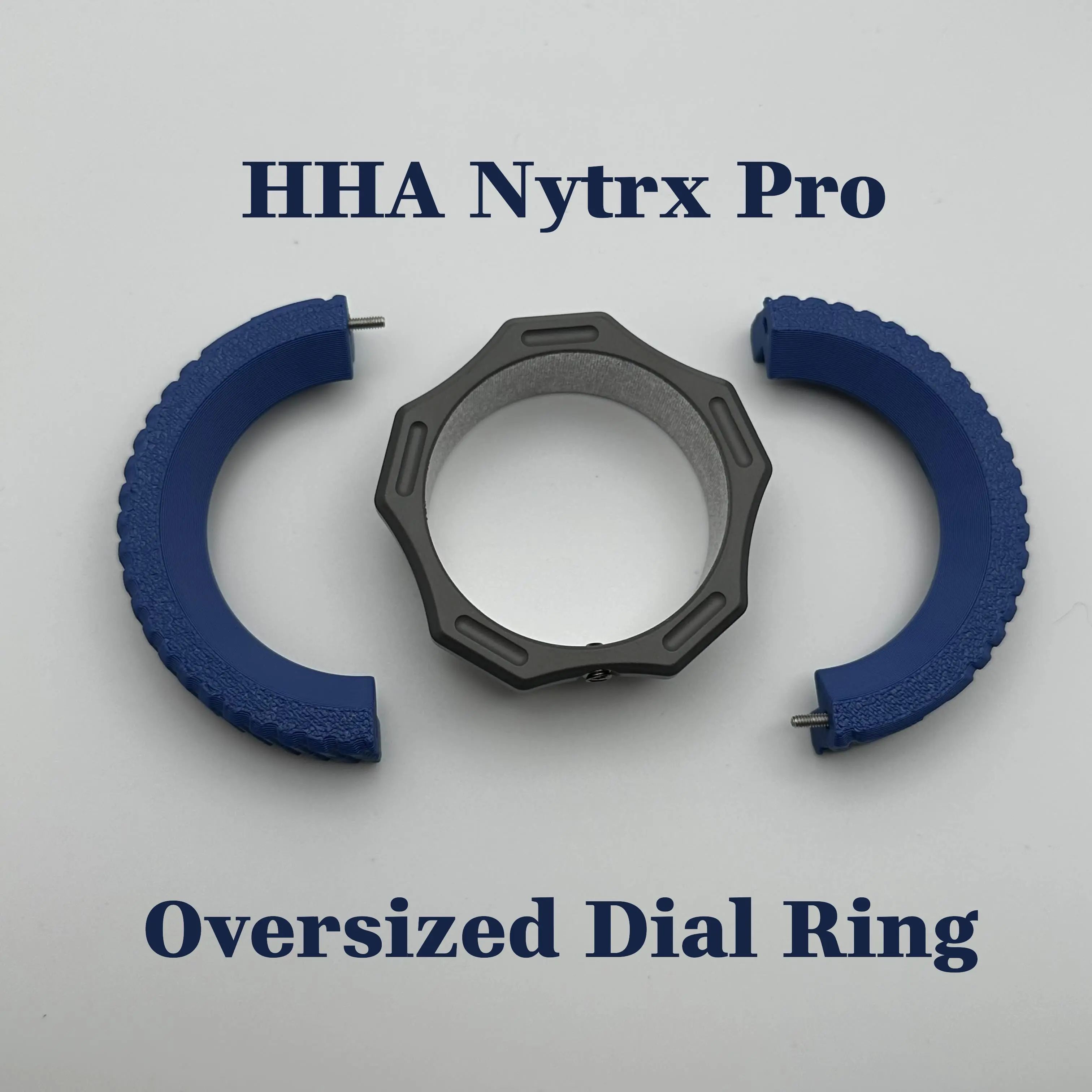 HHA Nytrx PRO O.D.R by Bluffside Gear Co. (3D Printed, Oversized Dial Ring, ASA material, heat resistant, enhanced grip, custom colors)