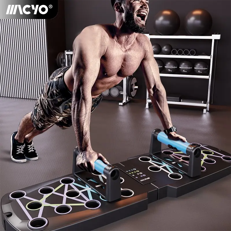 Solid Push Up Board Home Workout Equipment Multi-Functional Pushup Stands System Fitness Floor Chest Muscle Exercise campingessentials