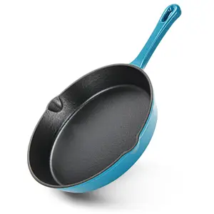 6'' Mini Cast Iron Series Deep Skillet for Kitchen, Heavy-Duty Cast Iron Skillet, Ideal for Searing, Baking, Frying & Braising, Outdoor Cooking, Sturdy Handle, Longlasting Cookware