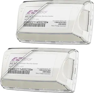 EZ Pass Holder with Suction Cups for Windshield, Toll Pass Transponder Holder for EZ Pass Mini/iPass (2-Pack)