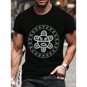 100% Cotton Taino Sun Taino Coqui Circle Puerto Rico Boricua T-Shirt Women's Men's Graphic Tee Causal Tops Fashion